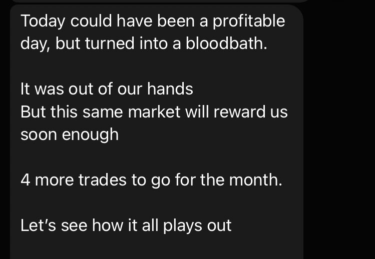 Damon_Trades's tweet image. Took some losses in the TG

Market reminding us we’re not invincible 

Let’s see how the rest of the month goes.

More profit, less loss.