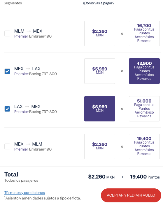 diosnegro's tweet photo. @Aeromexico su sistema no realiza bien los cálculos de suma, lo que impide realizar el pago con puntos o dinero https://t.co/19j8uPAIT4