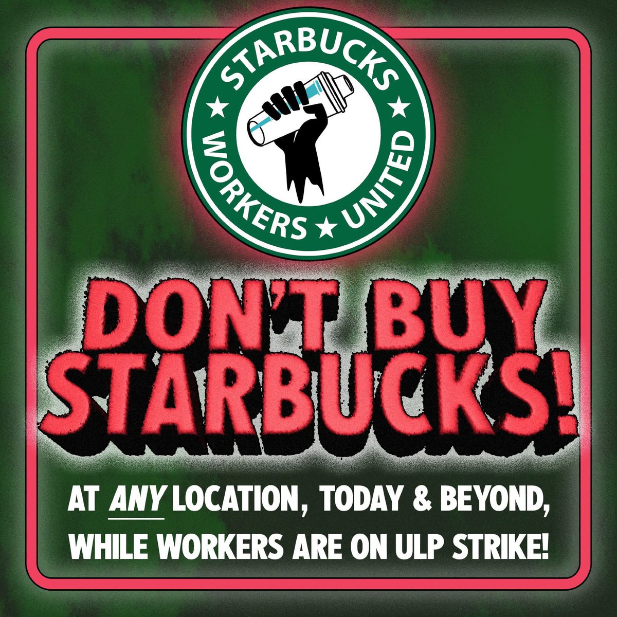 mmanire's tweet image. #starbucks #supportworkers #strike