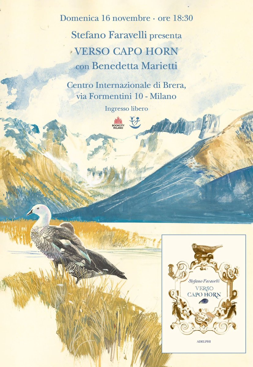 archistar1's tweet image. Incontrare Stefano Faravelli ...
#Sabato15 i Taccuini di Fabula a book city, 
#Domenica16 con Capo Horn al castello Sforzesco.
Una modo per navigare insieme  nei mari milanesi.
#Adelphi 
#StefanoFaravelli