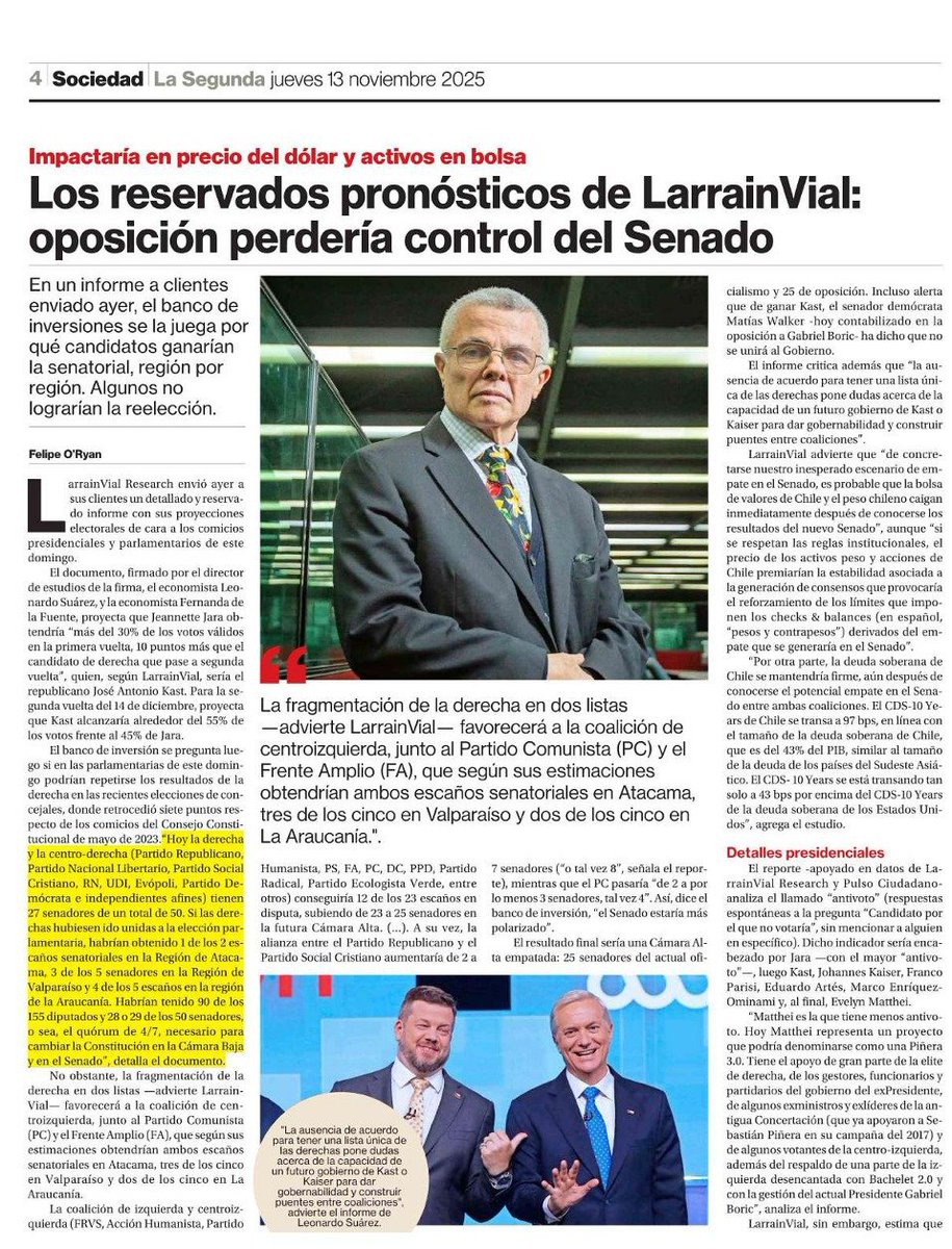 Las apuestas y pronósticos del mundo empresarial.
Cómo los negocios y las decisiones económicas se mueven en torno a quienes reciben el mandato popular. La buena política debe mantener camino propio y autónomo, representando a la ciudadanía.
Los empresarios, aportar al desarrollo