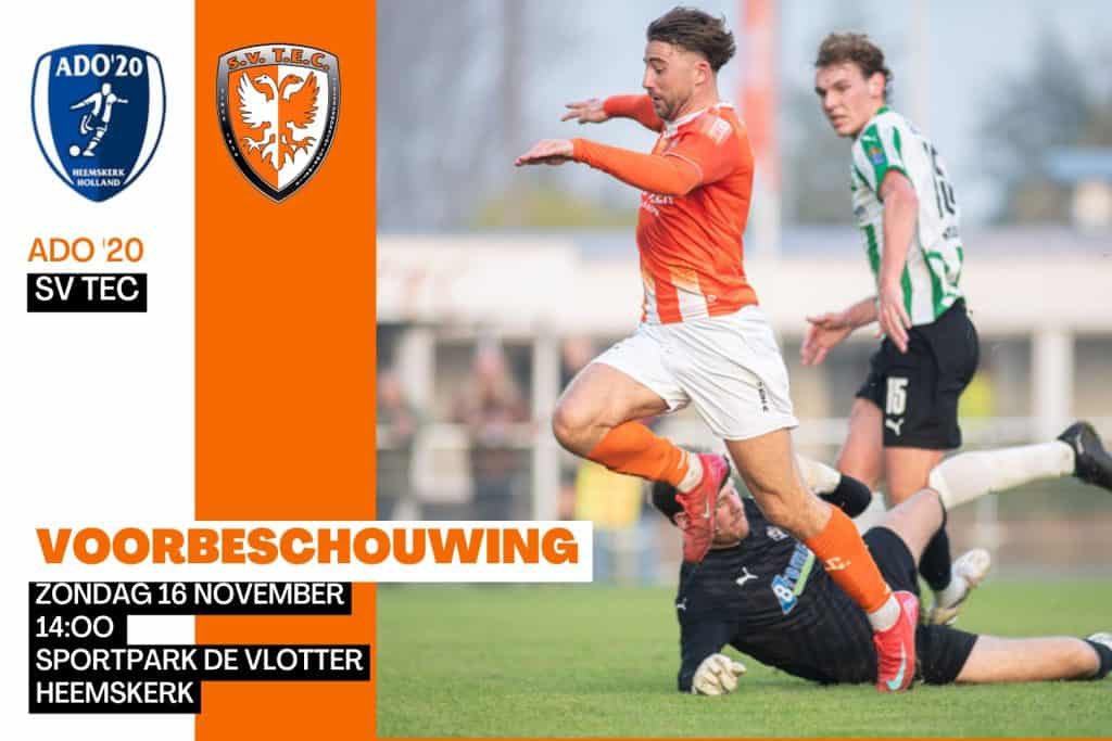 Ook deze keer weer blikt Rob Jansen vooruit op de wedstrijd van TEC komend weekend, deze keer staat de lastige uitwedstrijd tegen <a href="/ado20/">ADO'20</a> op het programma 
#adotec 
svtec.nl/seniorenteams/…