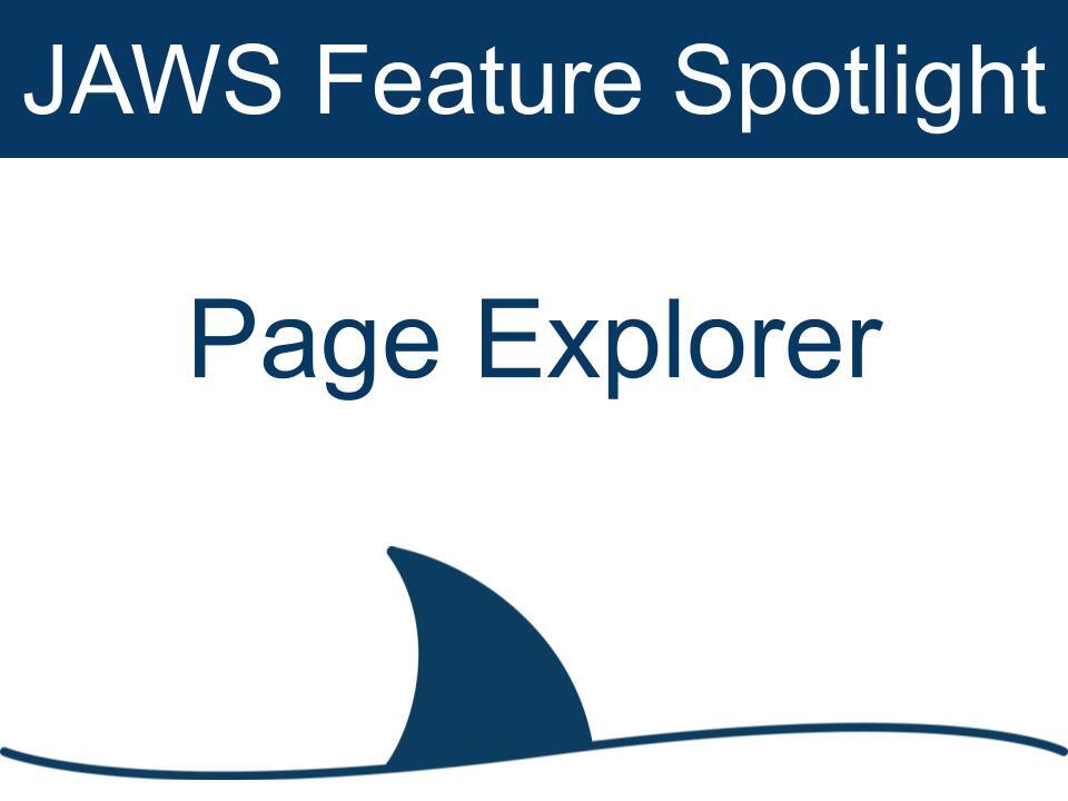 Page Explorer in JAWS makes browsing easier. Get instant summaries, key links, and simple tips to help you move through pages with ease. Learn more in this short training video: hubs.li/Q03SWx610

#ScreenReader #JAWS