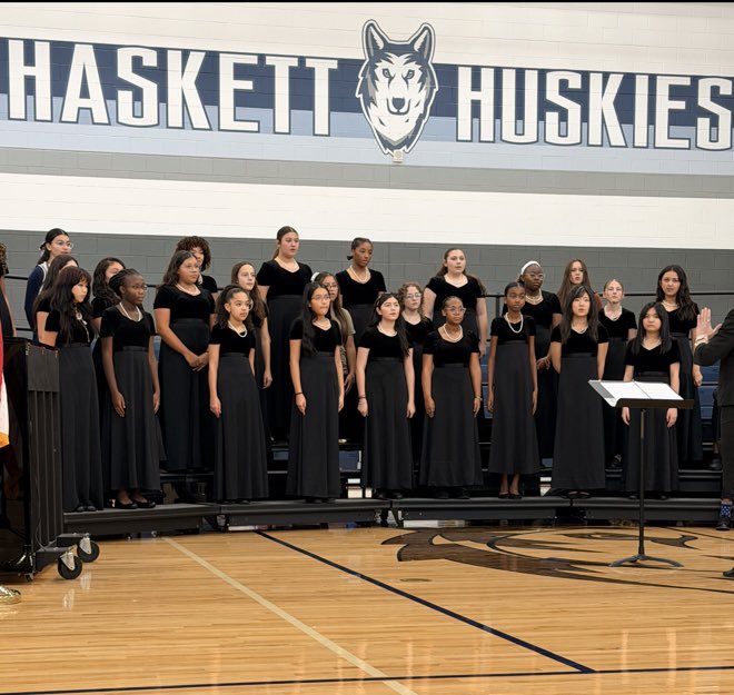 HaskettChoir's tweet image. It was an honor the celebrate our Veterans this week! #wearehaskett #veteransday