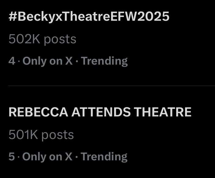 BECKYTRENDLAB's tweet photo. 100k 🔓 8:20pm bkk
200k🔓 9:00pm bkk
300k🔓 9:53pm bkk
400k🔓 10:57pm bkk
500k🔓 01:33am bkk
600k
700k
800k
900k
1m

@AngelssBecky
 @beckyentofc
@ELLEThailand

REBECCA ATTENDS THEATRE
#BeckyxTheatreEFW2025
#EFW2025 #SeeYouAtTheTent
#ELLEThailand #EFW25ATICONSIAM https://t.co/5Zza0cylds