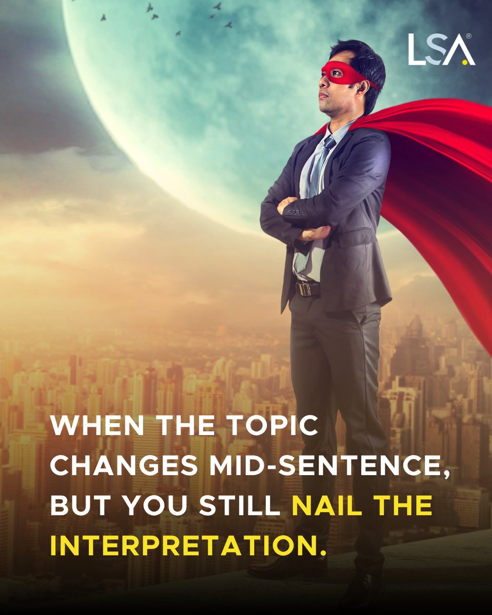 LSAWeb's tweet image. That moment when the client switches topics mid-sentence, but you still deliver flawlessly 💪. 

👉 Join our network of professional interpreters: okt.to/tfLkrA

#InterpreterLife #MultitaskingMaster #LanguageAccess #LSA