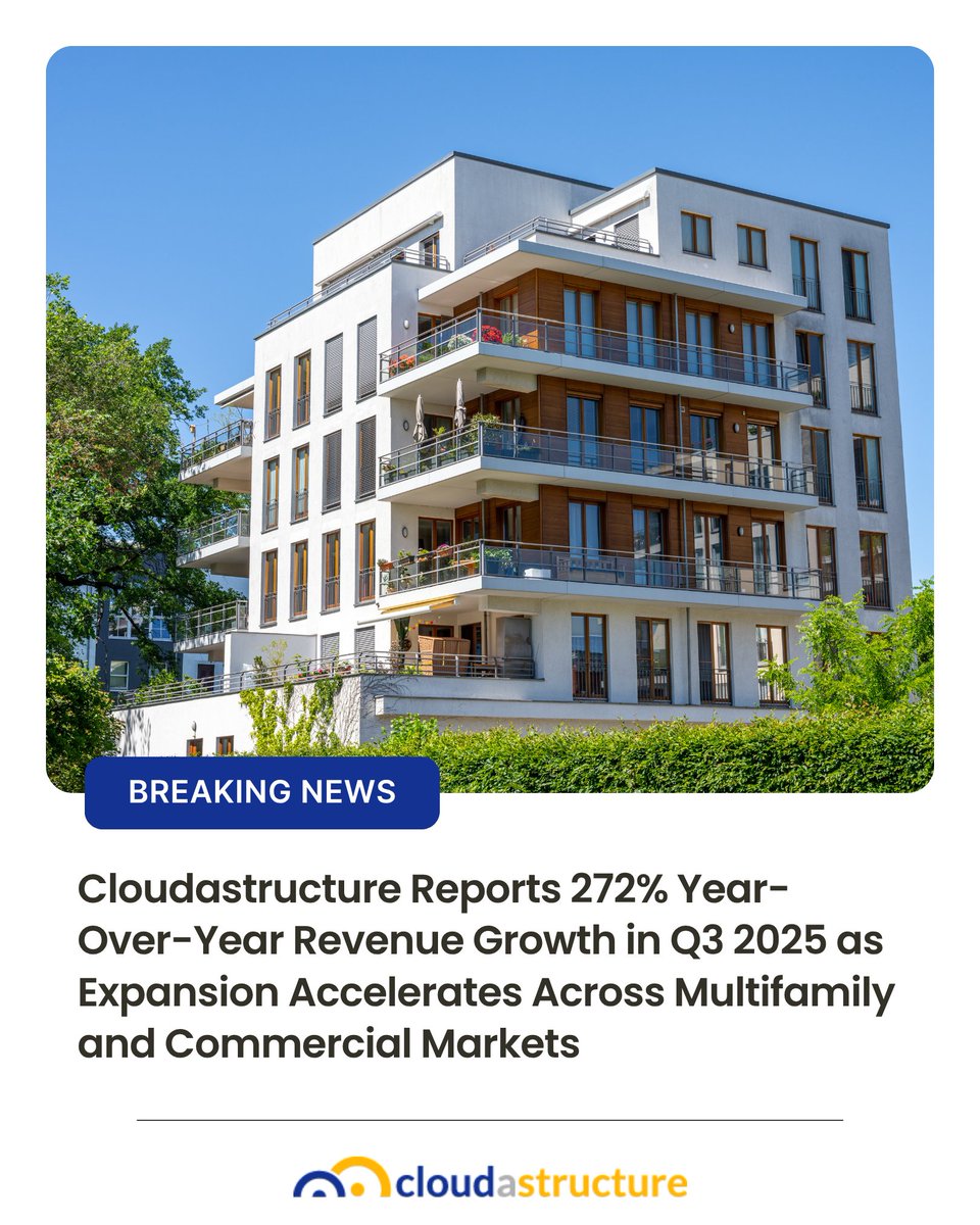 cloudastructure's tweet image. Customer Financing Partnership and Portfolio-Wide Deployments Accelerate Growth Across Multifamily and Commercial Real Estate

Learn more: na2.hubs.ly/H022ZW50

#BusinessGrowth #StrategicPartnership #PortfolioExpansion #SmartInvestments #CustomerFinancing
