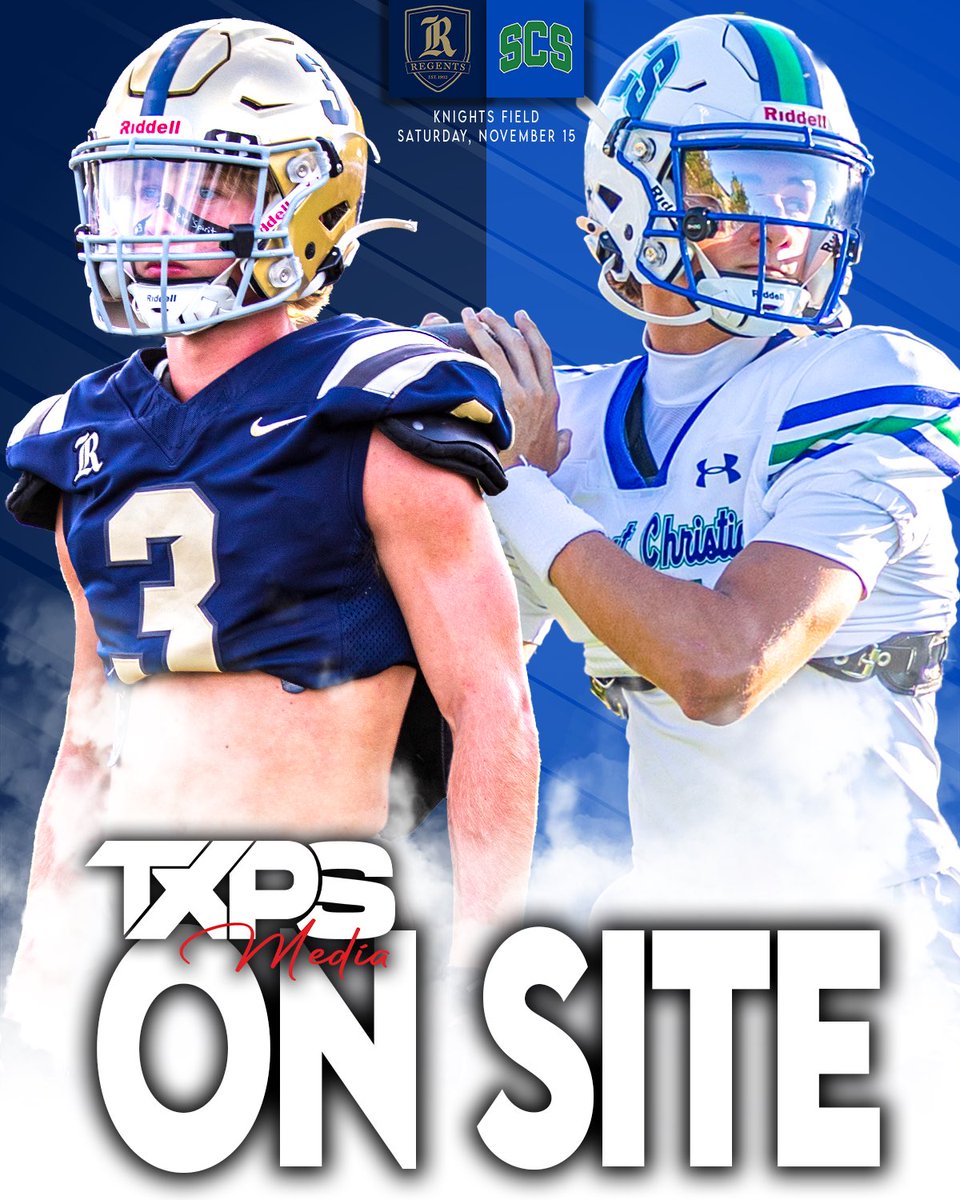 Our very own <a href="/walker_lott/">Walker Lott</a> will be ON SITE as Southwest Christian takes on Regents School of Austin in Austin this Saturday. 

<a href="/RSA_Athletics/">Regents Athletics</a> | <a href="/scs_athletics/">Southwest Christian Athletics</a> 

txpsmedia.com | #txhsfb