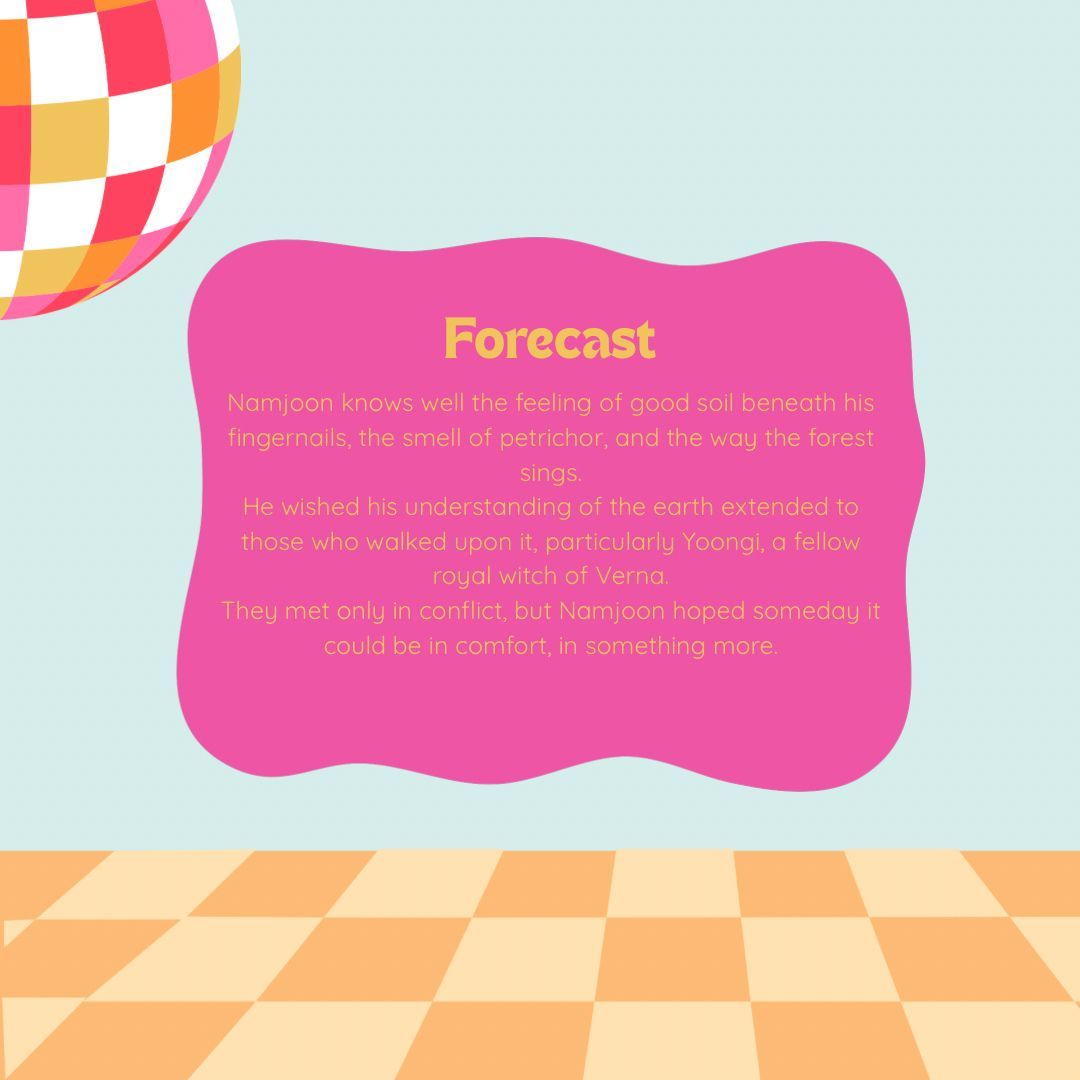 🪩Forecast
🪩Written by Daphnean
🪩 archiveofourown.org/works/73503791