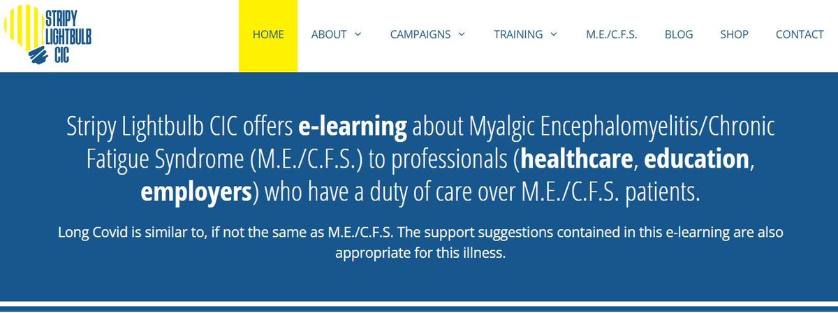 StripyLightCIC's tweet image. At least 5 international research studies have stated around half of Long COVID cases (still ill 12 months after onset) meet M.E/C.F.S diagnostic criteria.

That's why we have this on our homepage 👇 

#SocialEnterprise #CPD