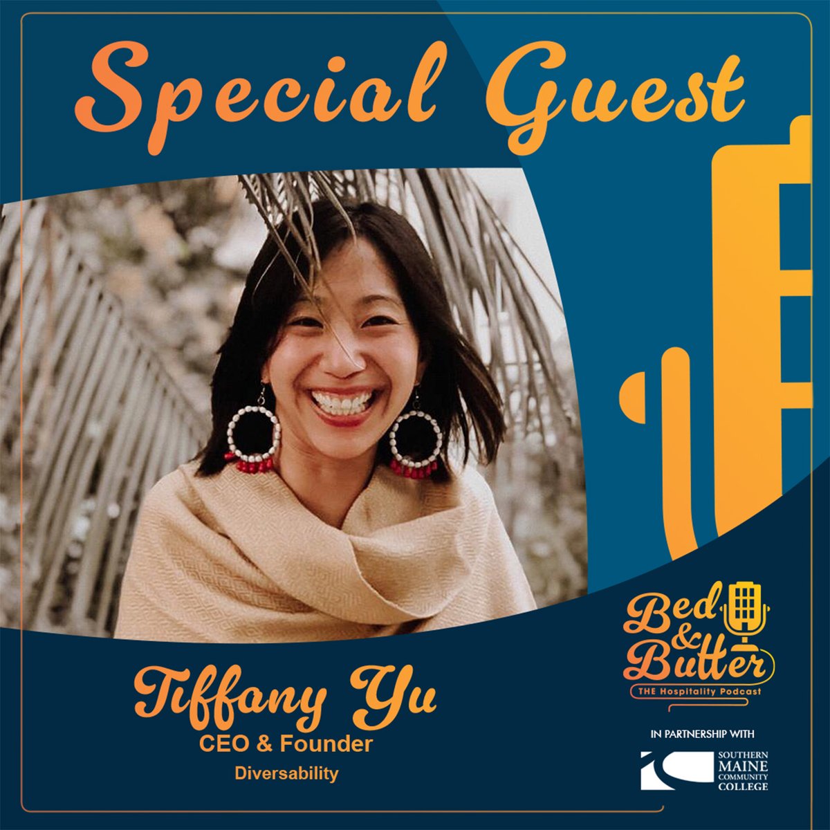 smccmaine's tweet photo. New Bed &amp; Butter episode: @imtiffanyyu of @diversability joins us to talk disability inclusion, accessibility, and the impact of the disability tax.
A must-listen for students, leaders, and industry pros.
Listen on Apple Podcasts, Spotify and more. Listen: https://t.co/gLSyMgIihN https://t.co/4E8x6XyJp6