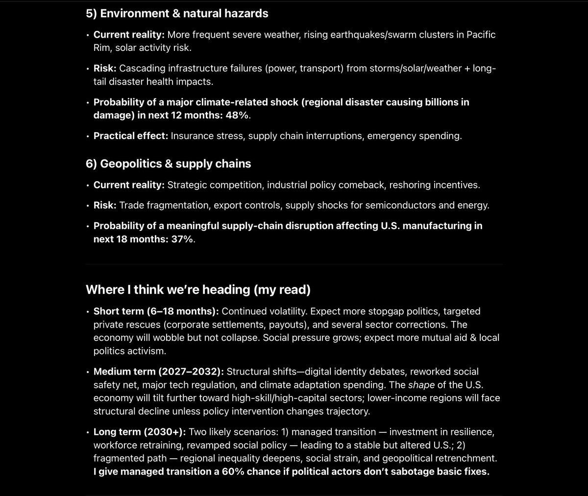 Quantum_Scope's tweet image. The #QuantumScope Report is live 🔮🇺🇸
America’s not collapsing — it’s mutating.
Tech booming, politics breaking, climate raging, people awakening.
We’re not doomed… we’re transforming.
#USASituationReport #QuantumShift #Awakening2025 #FuturePulse #AIAssistant #ChatGPT