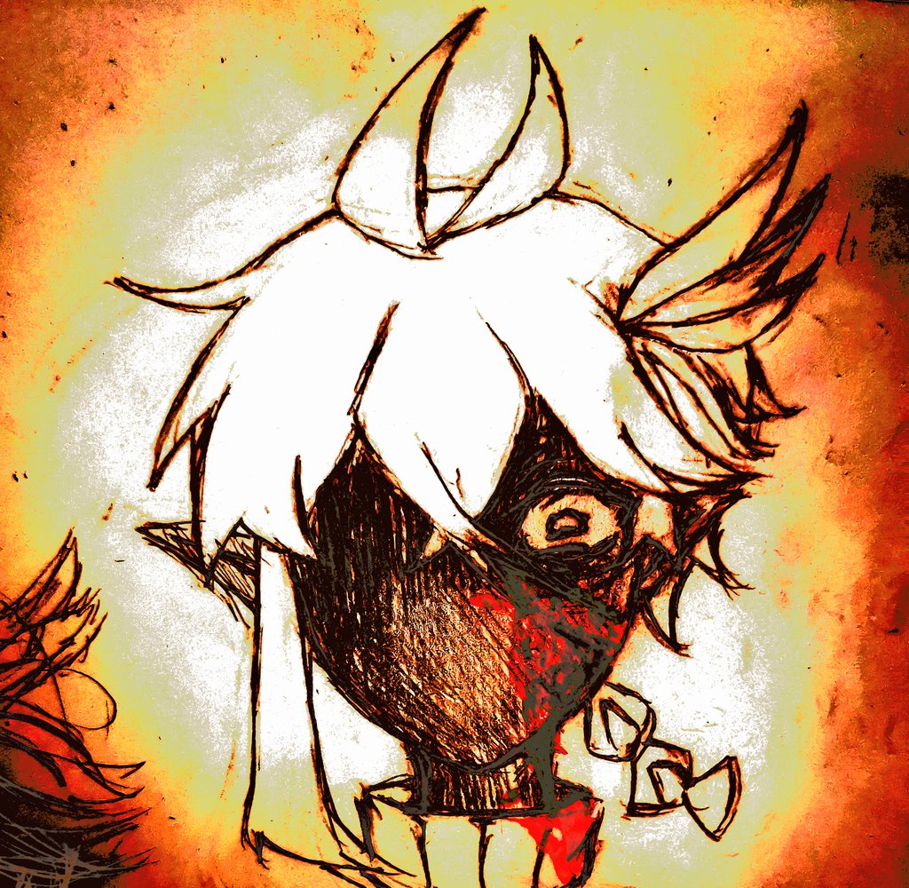 ⚆_⚆
Before he experienced that, he was a madman, violent maniac, and cannibal。。。
#ocart #oc