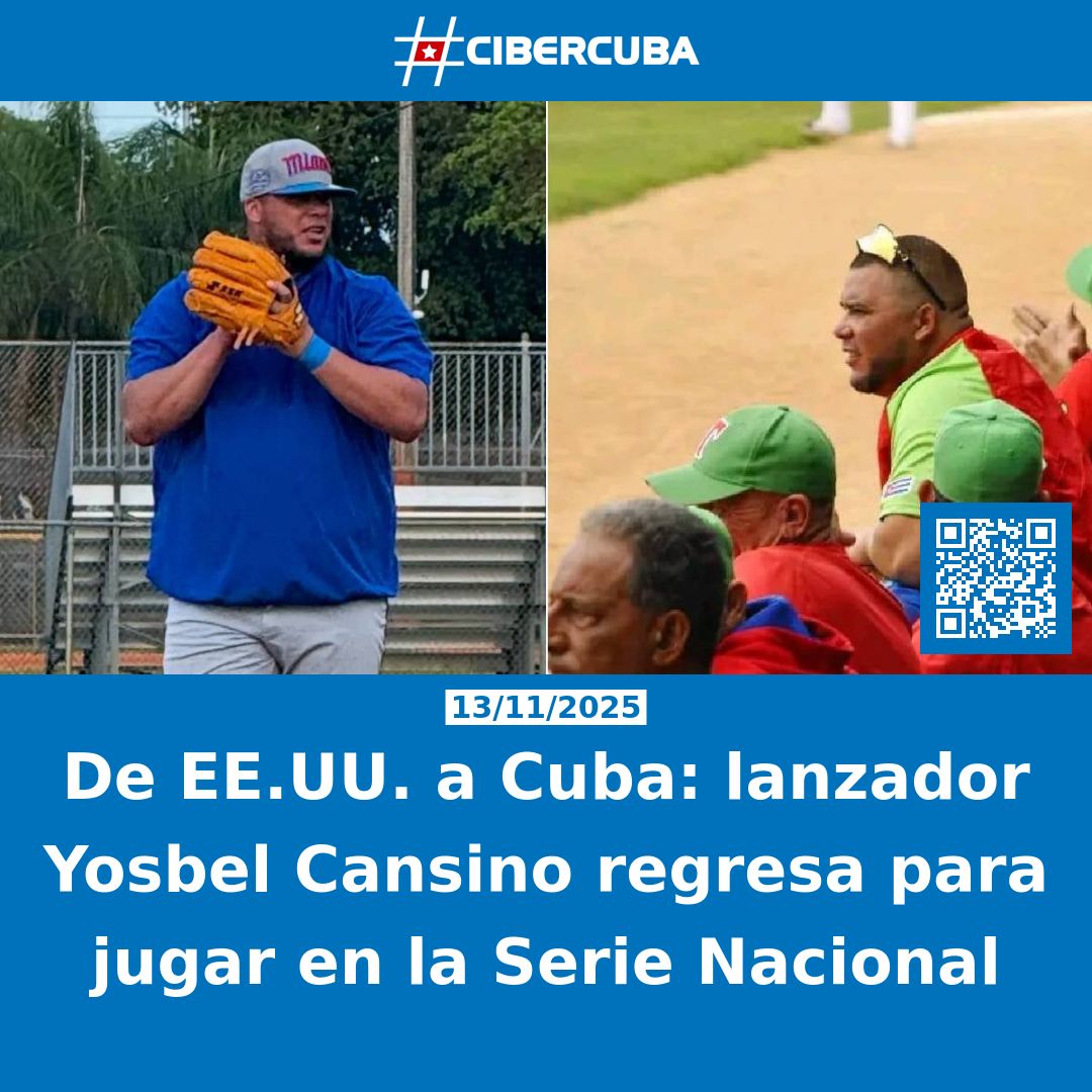 De EE.UU. a Cuba: lanzador Yosbel Cansino regresa para jugar en la Serie Nacional

Leer más: shrlnk.org/noticias/2025-…