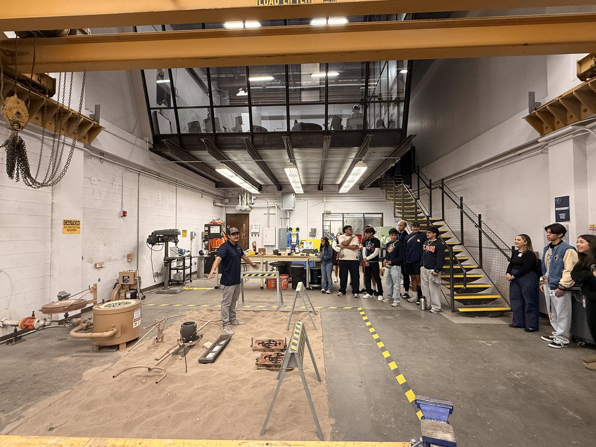 Thank you <a href="/UTEP/">UTEP</a> for hosting <a href="/YsletaHS/">Ysleta HS</a> students on a campus tour with financial aid &amp; admissions workshops! 🌟 Our students had the opportunity to participate in hands-on metal casting and mold-making. 
<a href="/AmeliaGarcia__/">Amelia Garcia</a> <a href="/monroy_travis/">Travis Monroy</a> <a href="/diaz_dively/">Dively Diaz</a> <a href="/korin_ortiz/">korin ortiz</a>