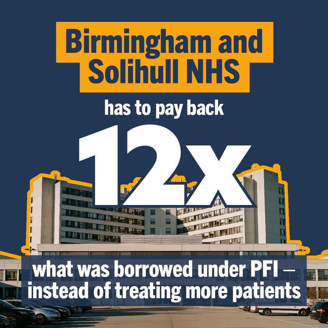 Private finance means that you - as a taxpayer - pay many times over for the same thing. 

Say no to new NHS private finance. Make sure your name is on the petition 👇

vist.ly/4eai7