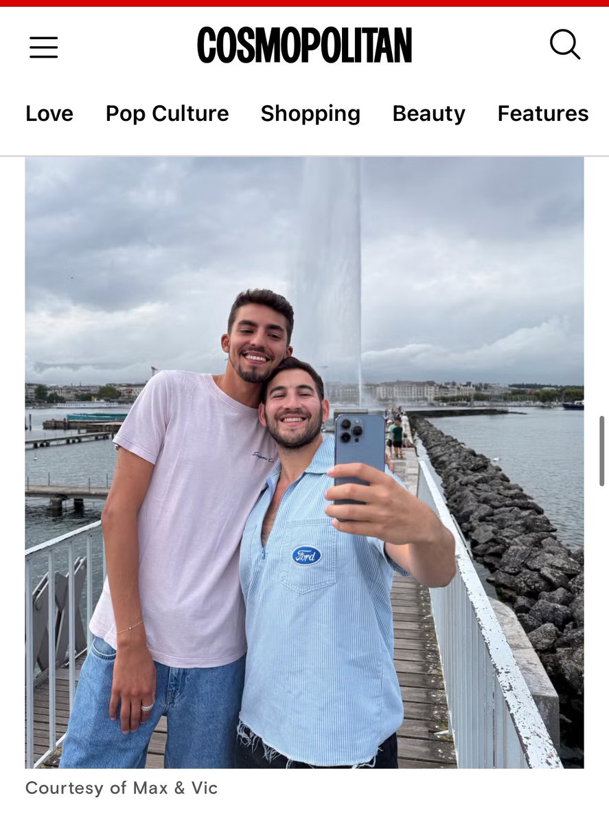 MaxRut's tweet image. hey something very cool and LGBT happened today… me and my boyf were featured in @Cosmopolitan! 🥰 the article talks about long distance couples making it #werk