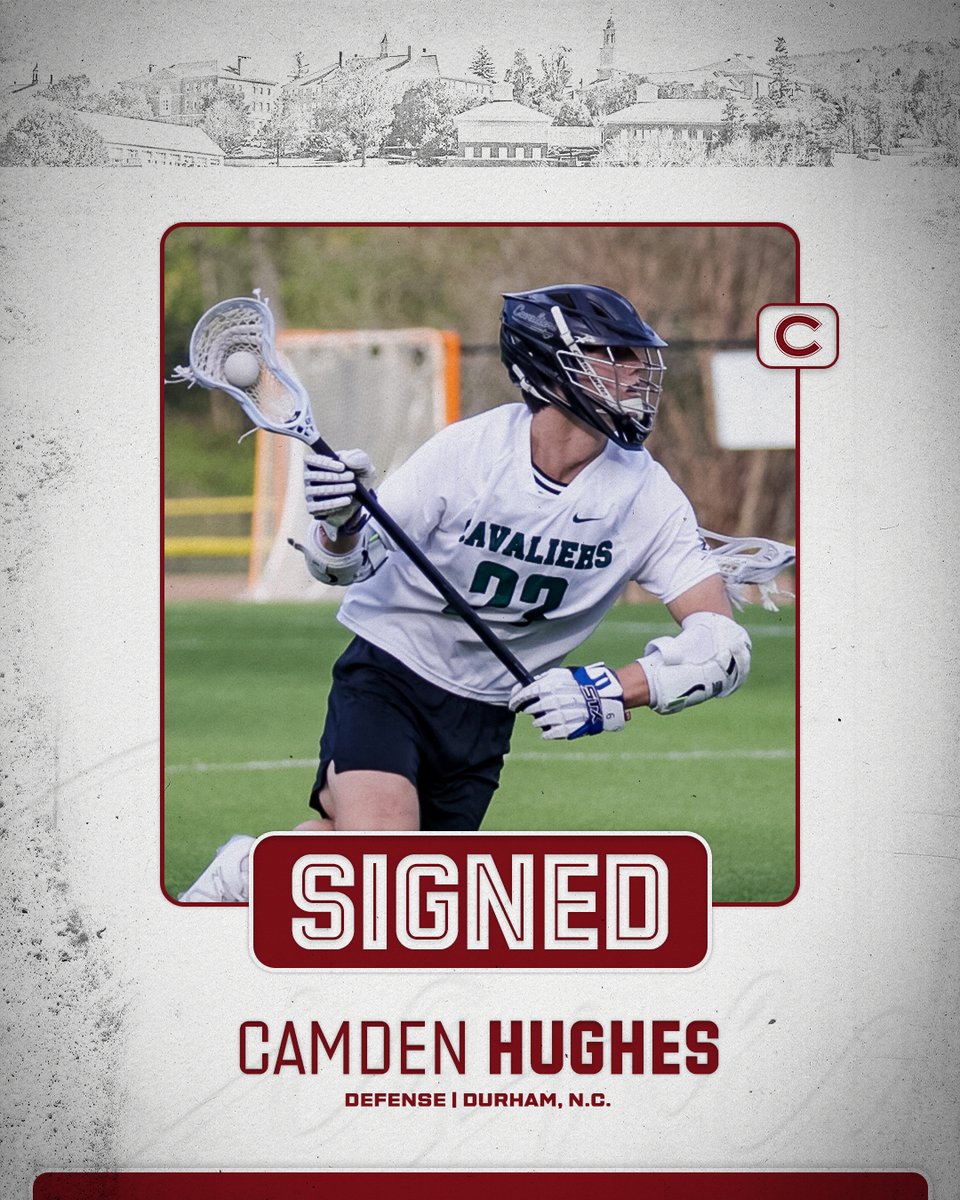 ColgateMLax's tweet image. 𝑺𝒊𝒈𝒏𝒆𝒅 ✍️

Next up in our class of 2030’s, we have Camden Hughes!

Camden is a defender from Durham, N.C.

Welcome to Colgate!

#GoGate | #GGG