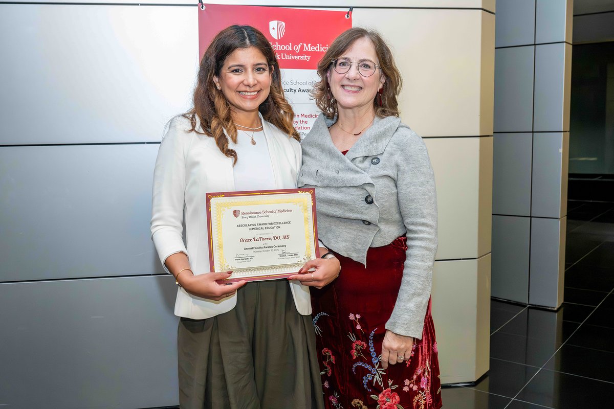SBPalliativeMed's tweet photo. Congratulations @DrGLaTorre, winner, Renaissance School of Medicine @stonybrooku 2025 Aesculapius Award for Excellence in Medical Education 👏 https://t.co/1lyfiBuNw9