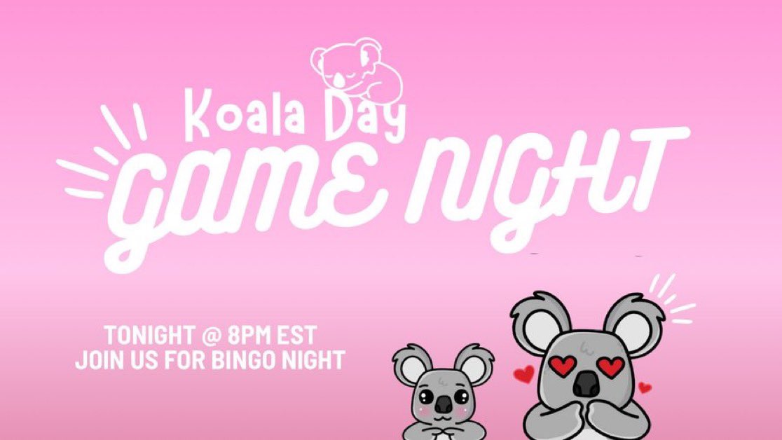 Join us for Bingo night 🥳

When: 8pm EST
Cost: FREE
How: Play in your web browser

No download required! 
Set a reminder in the comments 👇