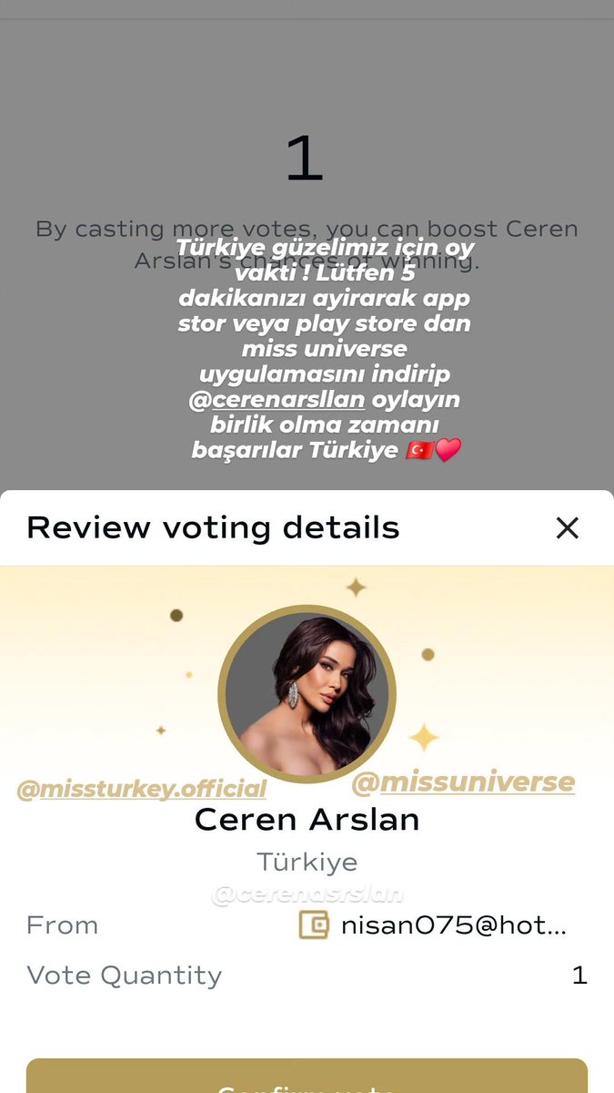 🇹🇷🇹🇷🇹🇷 <a href="/MissUniverse/">Miss Universe</a> <a href="/missturkeyresmi/">Miss Turkey Official</a> #cerenarslan