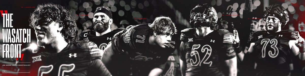 𝐓𝐇𝐄 𝐖𝐀𝐒𝐀𝐓𝐂𝐇 𝐅𝐑𝐎𝐍𝐓 🏔️

The Utes offensive line has been recognized as semifinalists for the <a href="/JoeMooreAward/">Joe Moore Award</a>, presented annually to college football's best offensive front‼️ 

📰: utahutes.com/news/2025/11/1…

#GoUtes