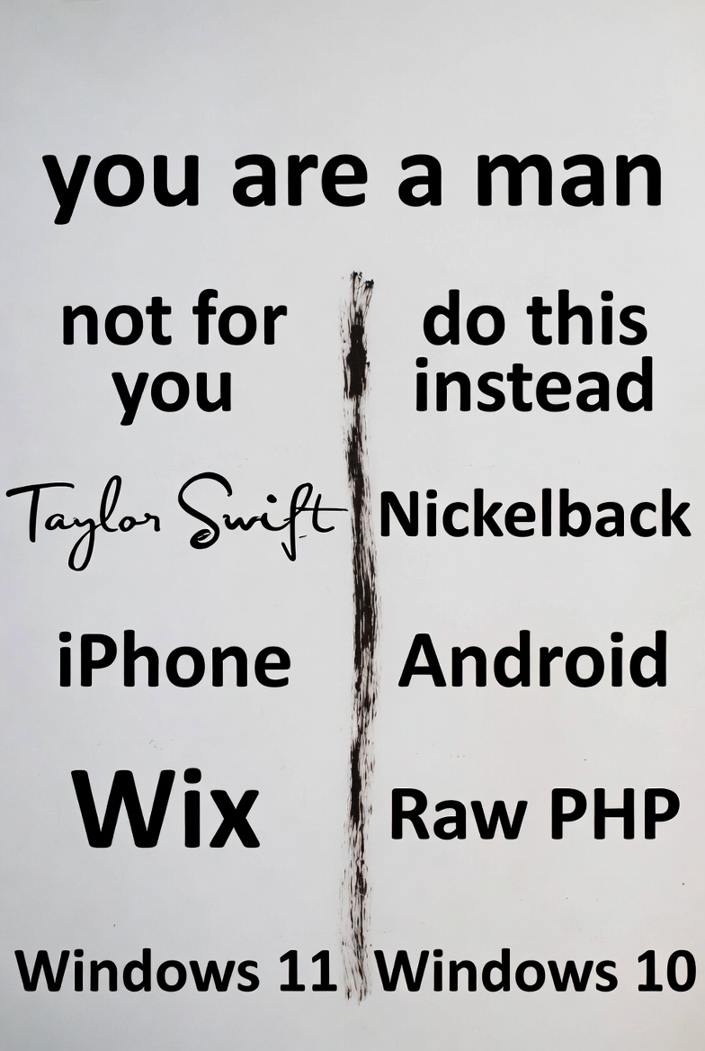 Real men use Windows 10 #Nickelback #RealmenuseAndroid