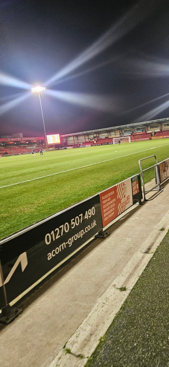At Crewe Vs Barnton for the Cheshire senior cup. Weird seeing lads you went school with as coaches/players playing here