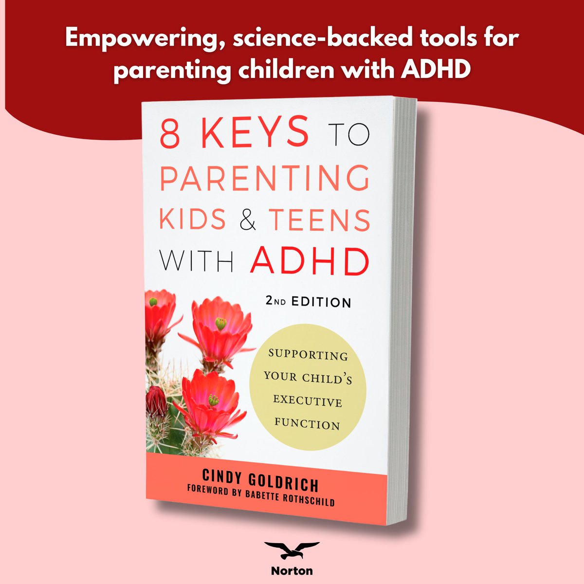 Preorder a copy of Cindy Goldrich 's 8 KEYS TO PARENTING KIDS &amp; TEENS WITH ADHD, 2nd Edition!
"This new edition blends compassion with practical tools you can start using immediately, providing hope, clarity, and strategies that work." —Tamara Rosier

wwnorton.com/8keysadhd