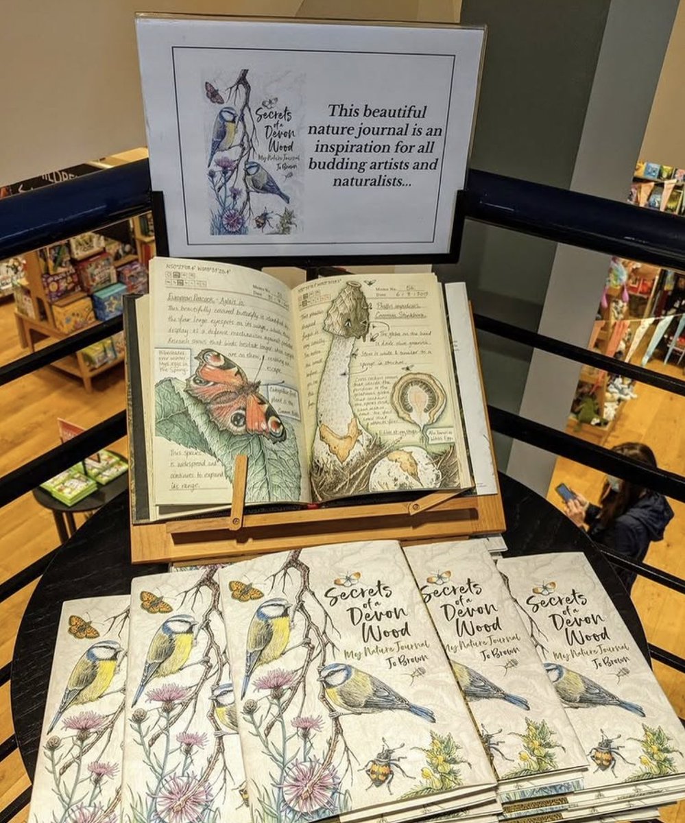 bernoid's tweet photo. My nature journal Secrets of a Devon Wood is available to buy in @Waterstones if you're on the hunt for a gift for a nature lover. There's some signed copies in the Newton Abbot branch. https://t.co/A9j7siSZVx
