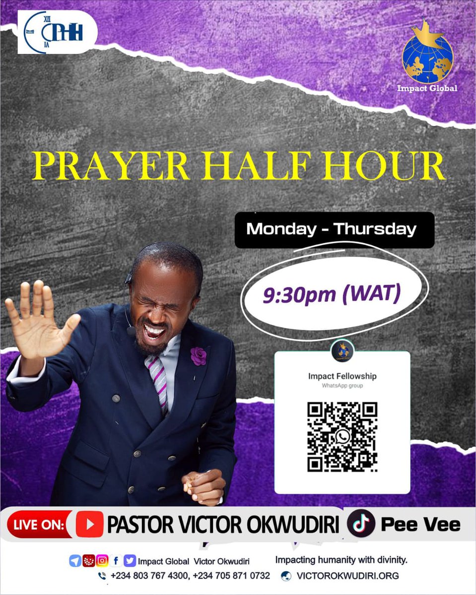ImpactGlobal3's tweet image. 9:30pm TODAY, we pray.

#PHH #ImpactGlobal