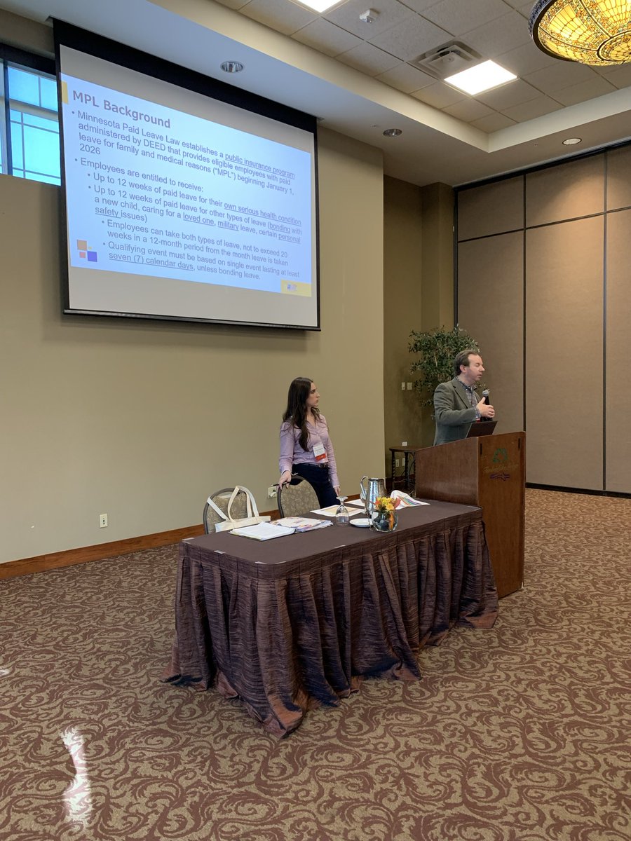 greatermncities's tweet photo. Questions about Paid Leave? We’ve got answers! @FlahertyHood’s expert labor &amp; employment team leads a hands-on workshop at #CGMCFall2025 to prepare cities for the implementation of MN’s Paid Leave program. https://t.co/uC5ab8ZeUC