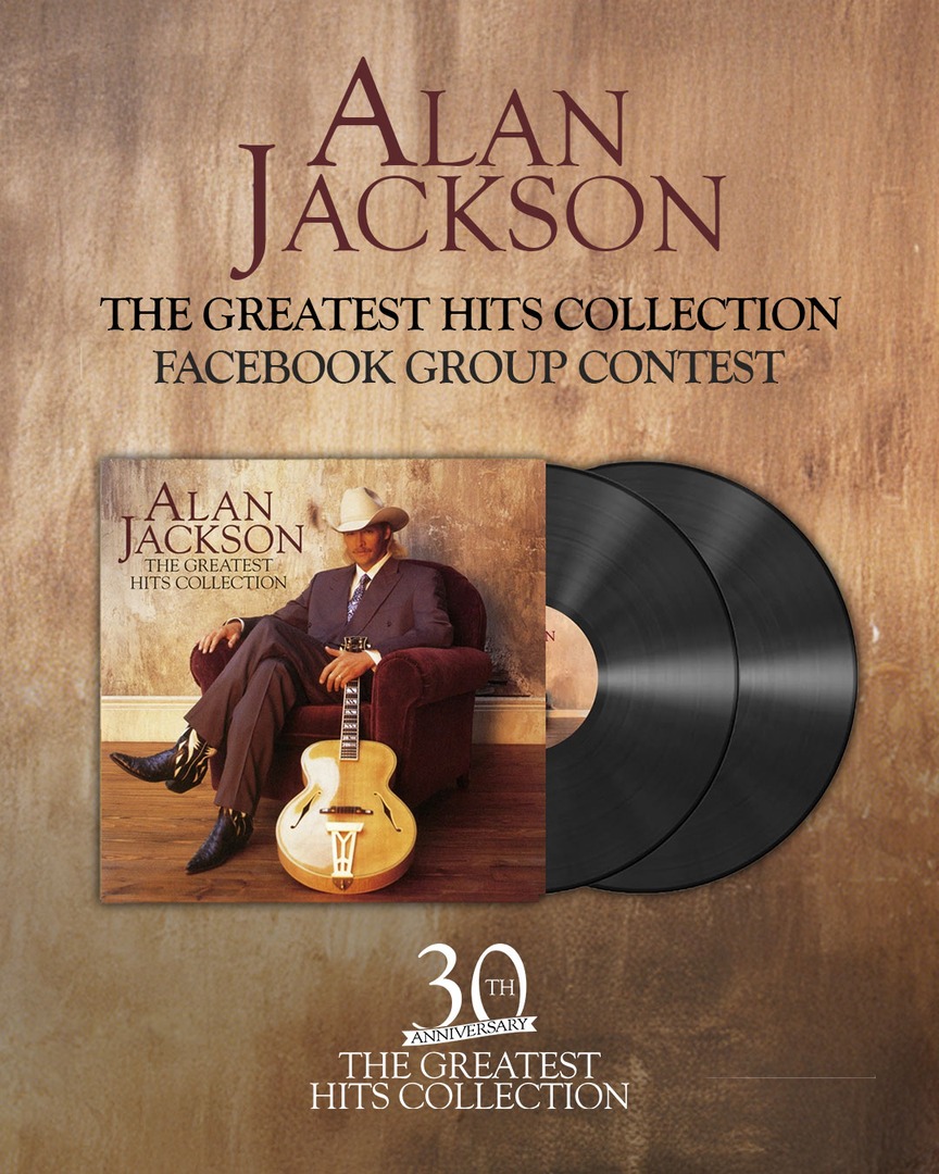 OfficialJackson's tweet image. Don’t miss your chance to celebrate 30 years of 'The Greatest Hits Collection'! 🎶 Head to the Alan Jackson Fan Community and enter for a chance to win the anniversary vinyl here: bit.ly/AJFacebookGroup