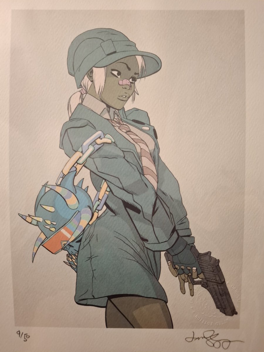 James Harvey ha fet aquesta tarda una xerrada a la llibreria Antifaz, i després ha estat signant les seves obres "Bebé de boca" i "UK in a bad way".

Gràcies als amics d' <a href="/AntifazComic/">Antifaz Comic</a> tinc aquesta làmina numerada i signada, exclusiva de la vetllada!