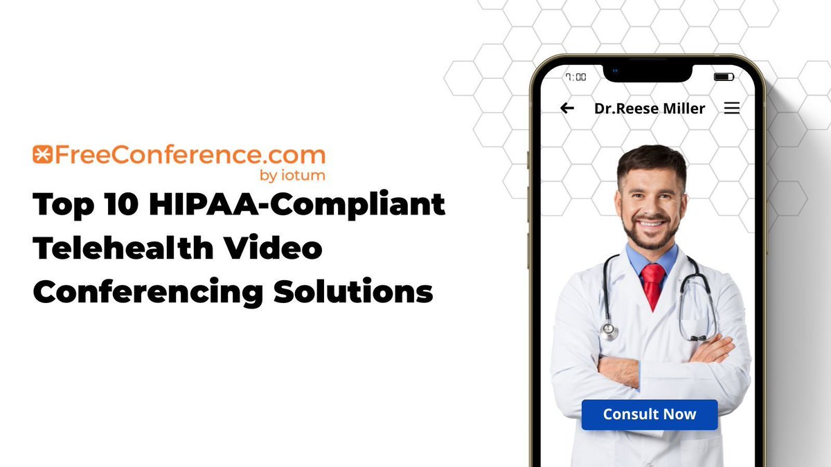 FreeConference's tweet image. Top 10 HIPAA-Compliant Telehealth Video Conferencing Solutions for Secure Patient Care buff.ly/WH7KGA6

#hipaa #healthcare #hipaacompliant #cybersecurity #hipaacompliance #telehealth #covid #compliance #telemedicine #patientcare #medical #emr #healthtech #medicine #ehr…