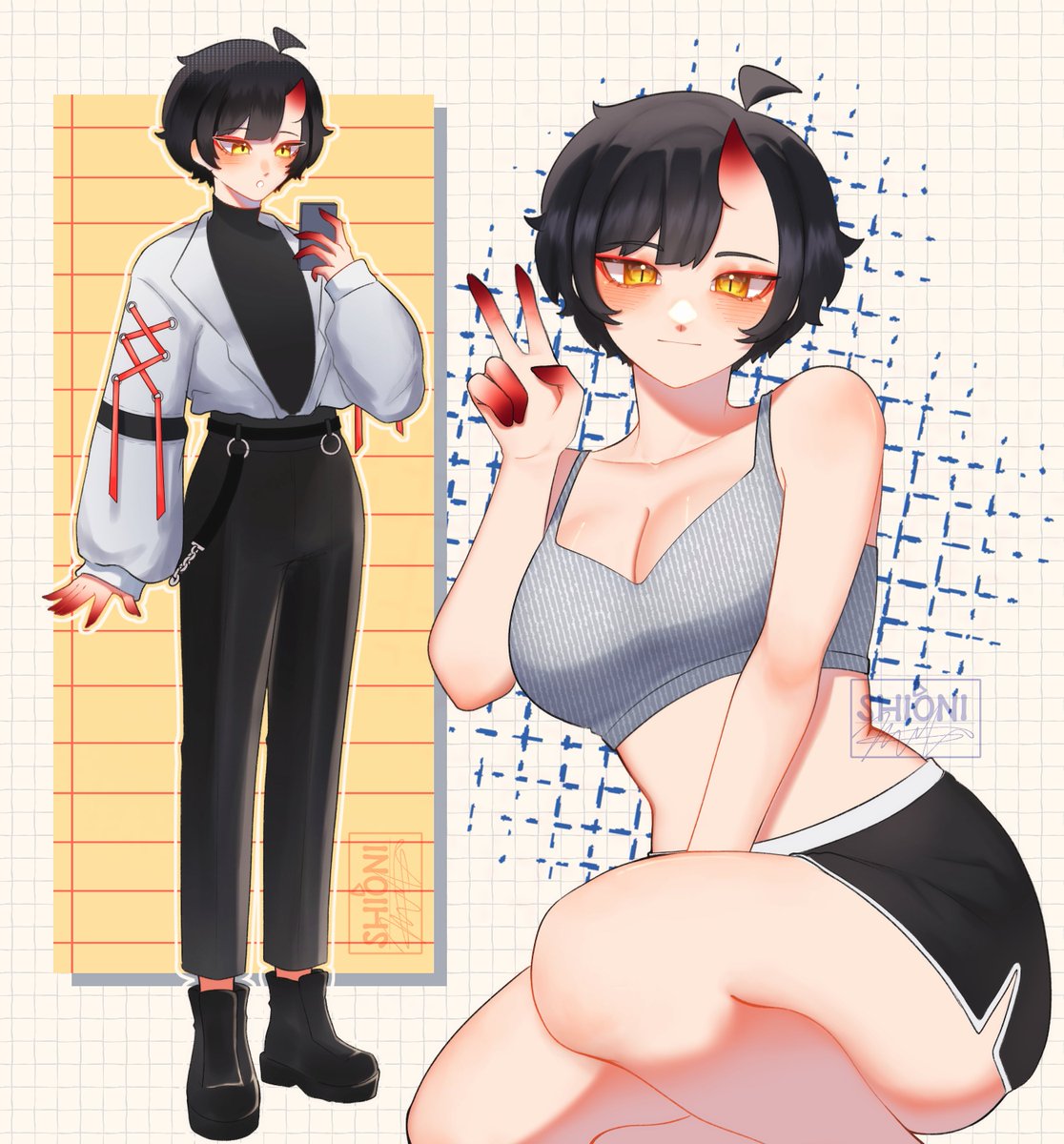 Shioni_Nath's tweet photo. Can you tell that i missed drawing myself? www

#OniFolder https://t.co/1fD1nweBH6