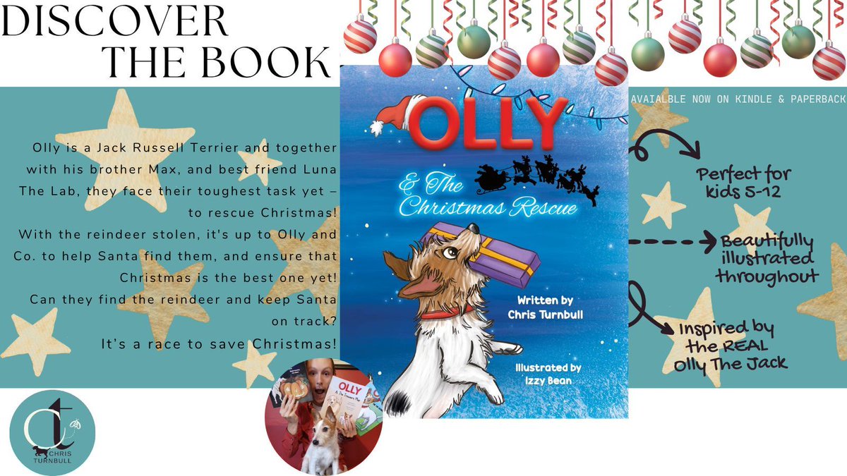 With help from their friend Luna the Lab, Olly &amp; Max race to save #Christmas in this #festive adventure — beautifully illustrated by Izzy Bean. ❤️🐾🎅 linktr.ee/christurnbulla…
#OllyTheJack #Illustrations #PictureBooks #KidsBooks #FestiveReads #reading #books
