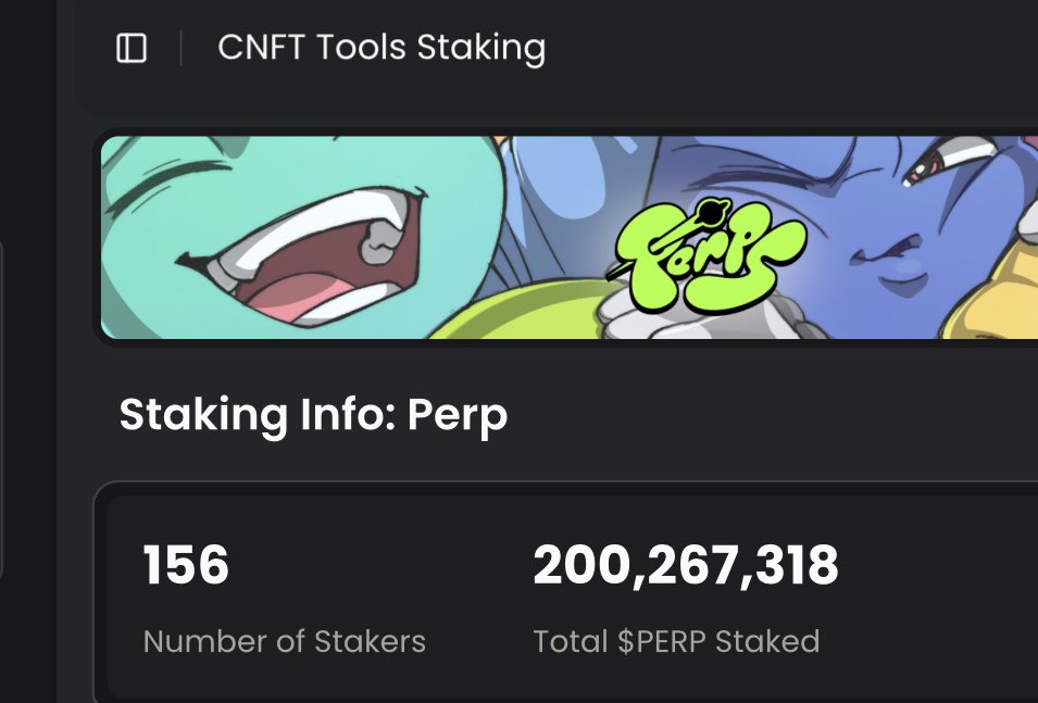 Over 20% of $PERP is already staked and locked 🔒💎

The diamond-handed community behind PERPs is proving that conviction still lives strong on Cardano. 🚀

The future of $PERP is bright!.. and to think… this is only the beginning. 🌌

Stake your $PERP here 👉