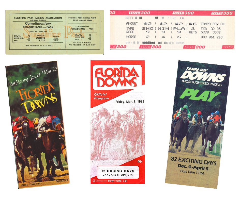 From Sunshine Park to Tampa Bay Downs, these vintage mementos capture our journey.

Have any old winning tickets or programs? Show us your piece of Tampa Bay Downs history!

#TBD100 #100YearsOfRacing #Throwback #TampaBayDowns