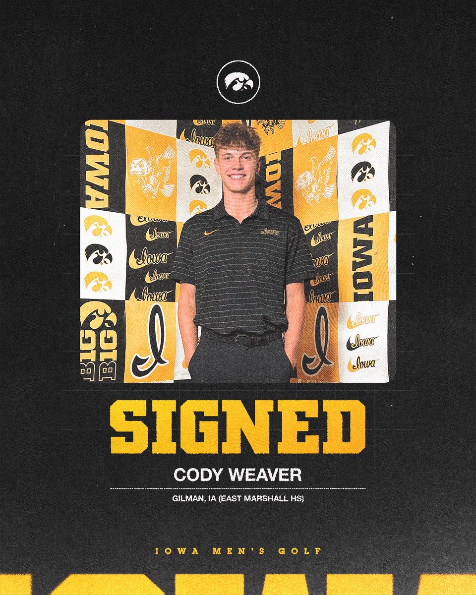 IowaHawkeyeGolf's tweet image. Homegrown Hawkeye. Welcome to the family, Cody!