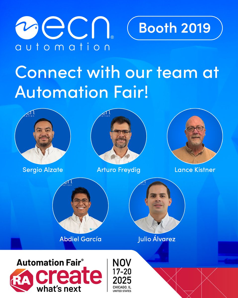 ECNautomation's tweet image. ⏳ Just 3 days to go!
Visit us at booth #2019 during Automation Fair 2025 and connect with our team driving innovation in smart industrial solutions.

More info:
rockwellautomation.com/es-mx/events/a…

#ROKEvents #AutomationFair #CreateWhatsNext