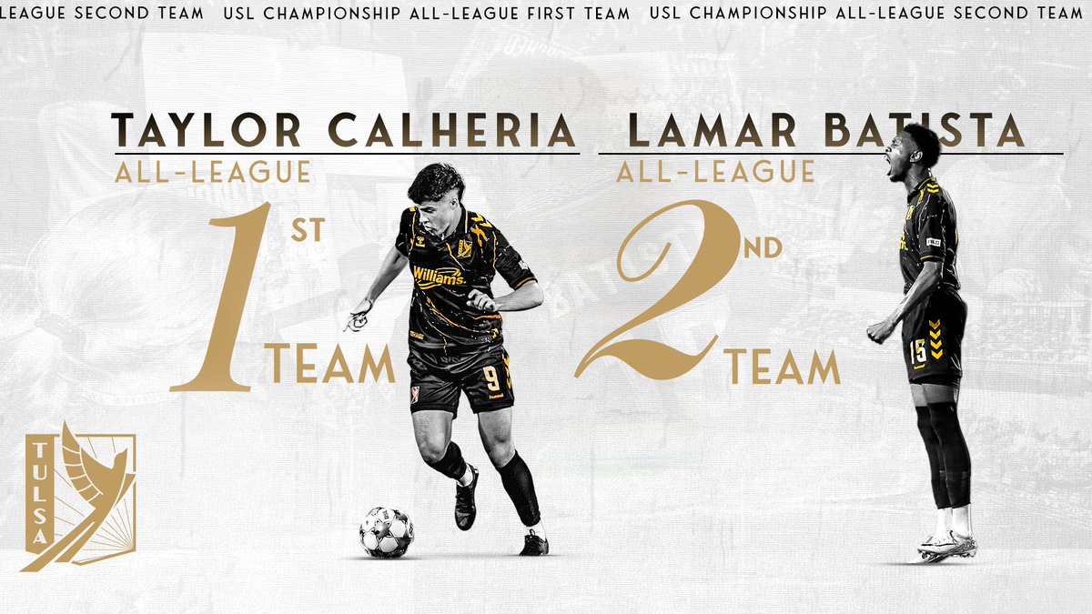 𝙏𝙝𝙚 𝙗𝙚𝙨𝙩 𝙤𝙛 𝙩𝙝𝙚 𝙗𝙚𝙨𝙩 🌟

Taylor Calheira and <a href="/Lamarbatista/">Lamar Batista</a> have earned 2025 <a href="/USLChampionship/">USL Championship</a> All-League honors following their regular season performances.

📰➡️ fctulsa.com/news/2025/11/1…