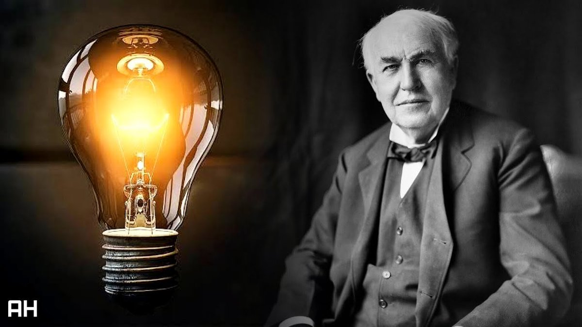 Thomas Edison, the Wizard of Menlo Park, who invented the lightbulb, phonograph and motion picture. Famously an H-1B visa holder.