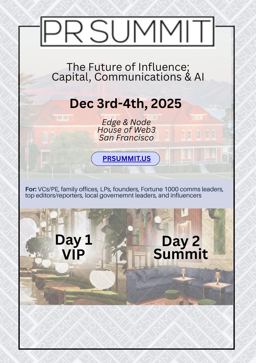Agencies aren’t dying from lack of creativity — but from automated execution.

AI now decides what stories stick.

See the future of PR + media at PR SUMMIT | Dec 4 🎟️ 15% off: luma.com/prsummit?coupo…