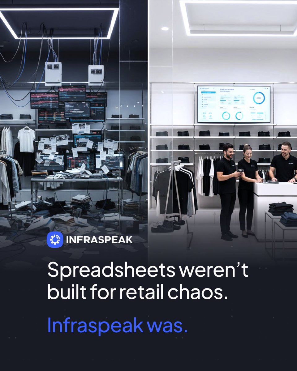 infraspeak's tweet image. Retail doesn’t sleep. Spreadsheets do 💤 

Every breakdown costs you sales, kills compliance, and ruins the customer experience.

Start running operations that actually flow.

Grab the Retail FM Survival Guide. It’s your playbook for peak season ⬇️
lnkd.in/dSE943P4