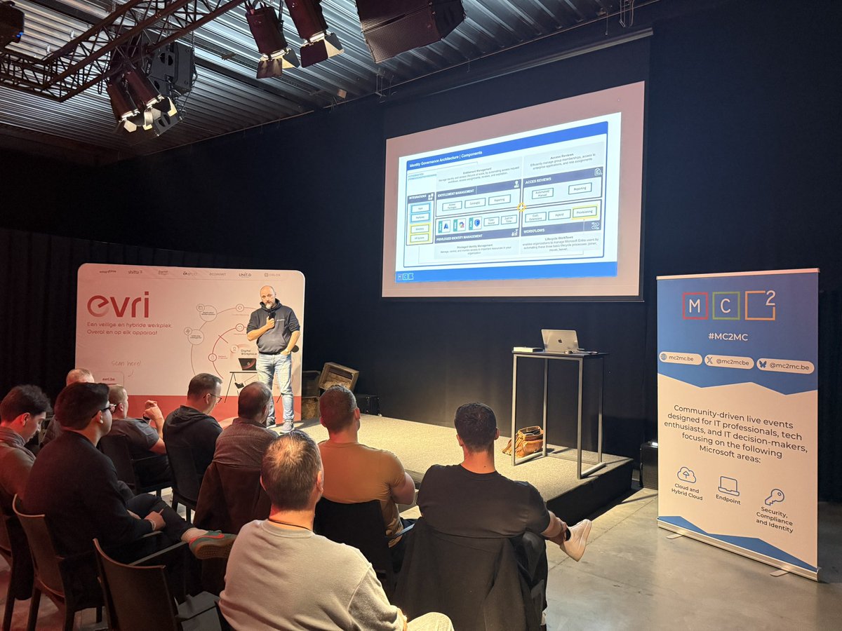 mc2mcbe's tweet image. In the third session @vanhybrid is talking about Identity Governance

#MC2MC #MC2MCLive #Community #CommunityPower #Microsoft #Security #M365 #Azure