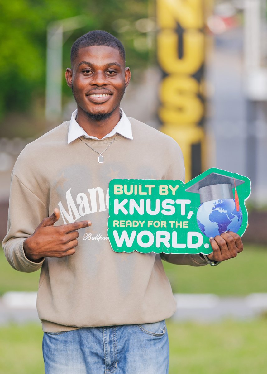 KNUSTGH's tweet photo. The Kwame Nkrumah University of Science and Technology (KNUST), Kumasi, has unveiled a new collection of branded photo props to boost visibility and enhance the celebratory atmosphere ahead of its 59th Congregation slated for November 2025. #KNUSTGrad59

Learn more here⬇️
https://t.co/JakNKWYAoh