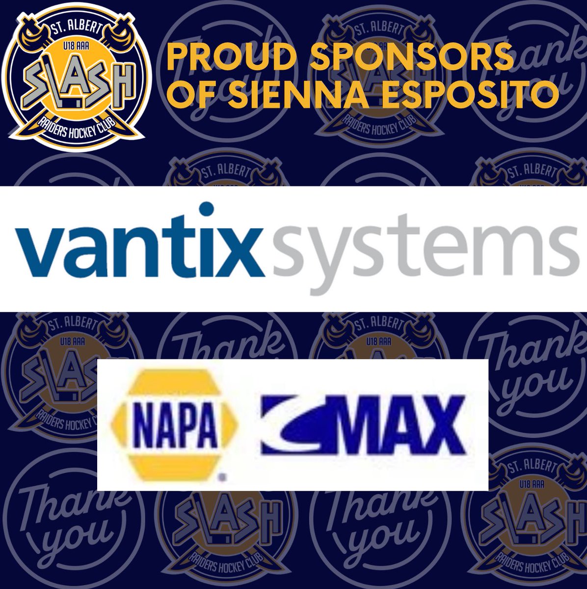 stalbert_slash's tweet photo. #7 Sienna ESPOSITO โ Forward
Power, poise, and a quick, heavy shot โ Siennaโs size and strength make her a force all over the ice and a difference-maker in the offensive zone ๐ฅ
Supported by My Tutor Time, Caterology, Vantix Systems, & NAPA CMAX ๐๐
#RollSLASH https://t.co/Cudgb53MrF