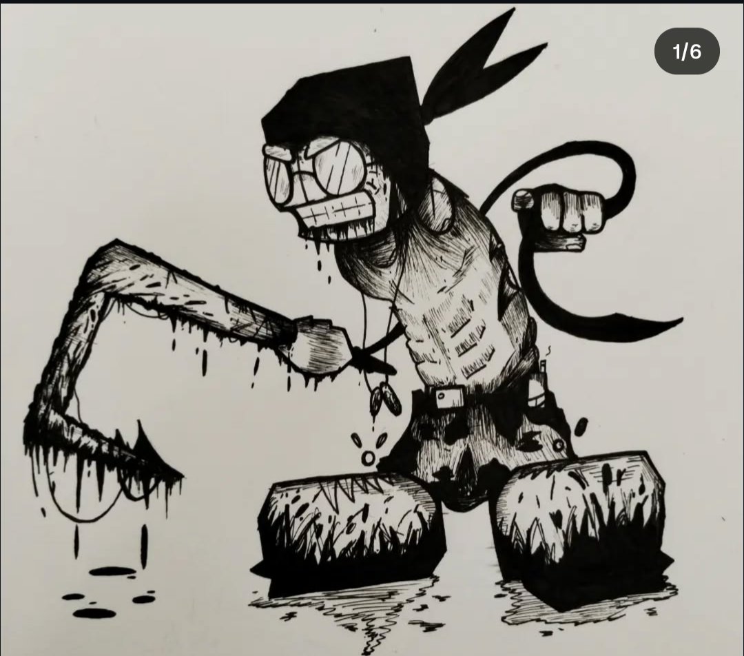 Heres the REDRAW comparison 
#madnesscombat #art