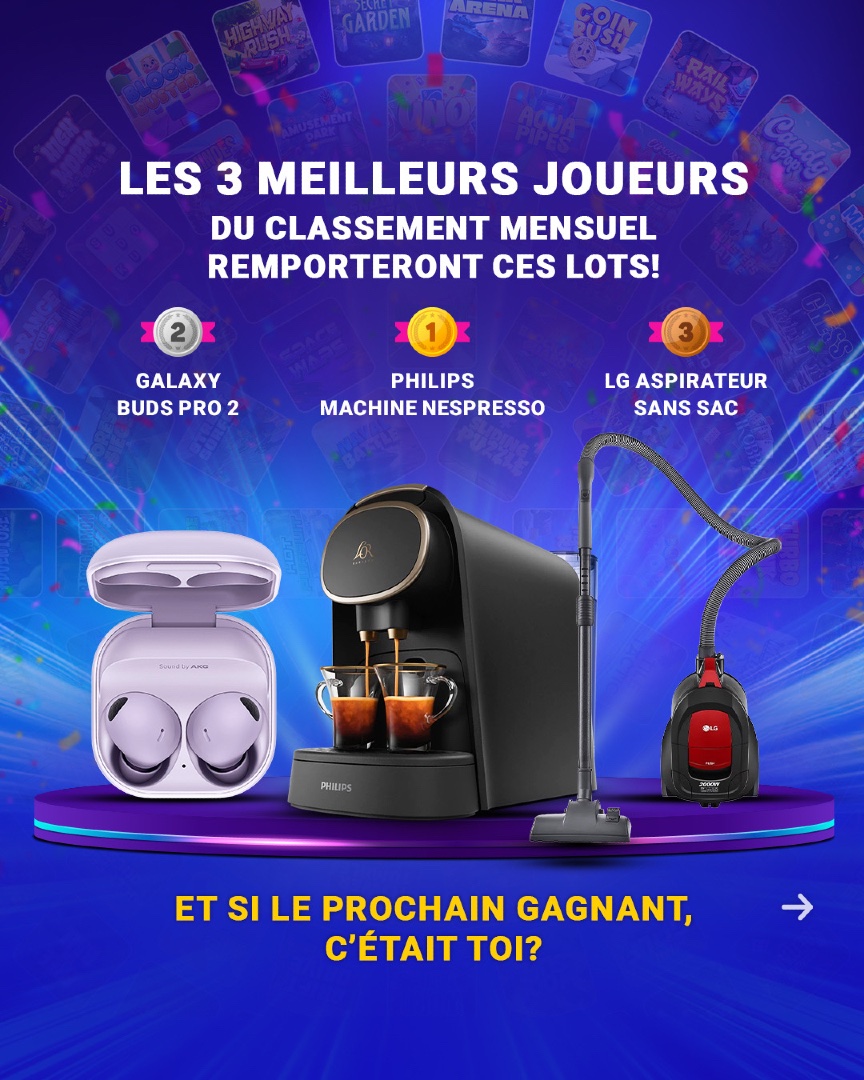 Exscape_FR's tweet image. 🏆 Des récompenses ÉNORMES à gagner ce mois de novembre !
Utilise ton compte Premium et tes talents de gamer pour remporter nos prix mensuels 🎮✨
Ne rate pas ta chance — entre dans le jeu et gagne ! 🎉
Télécharge Exscape dès maintenant !
#ExscapeGaming #JouePourGagner